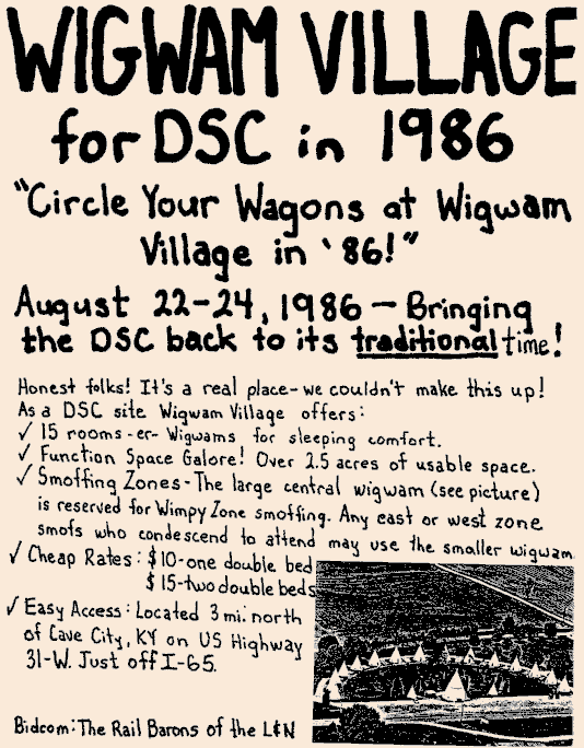 [IMAGE: Wigwam Village Bid Flyer]